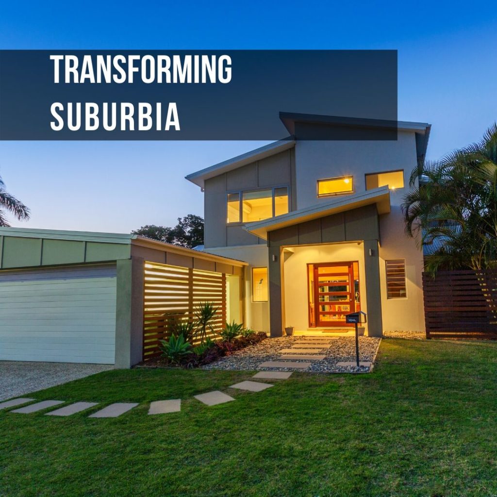 modern home house walkway green grass porch suburban