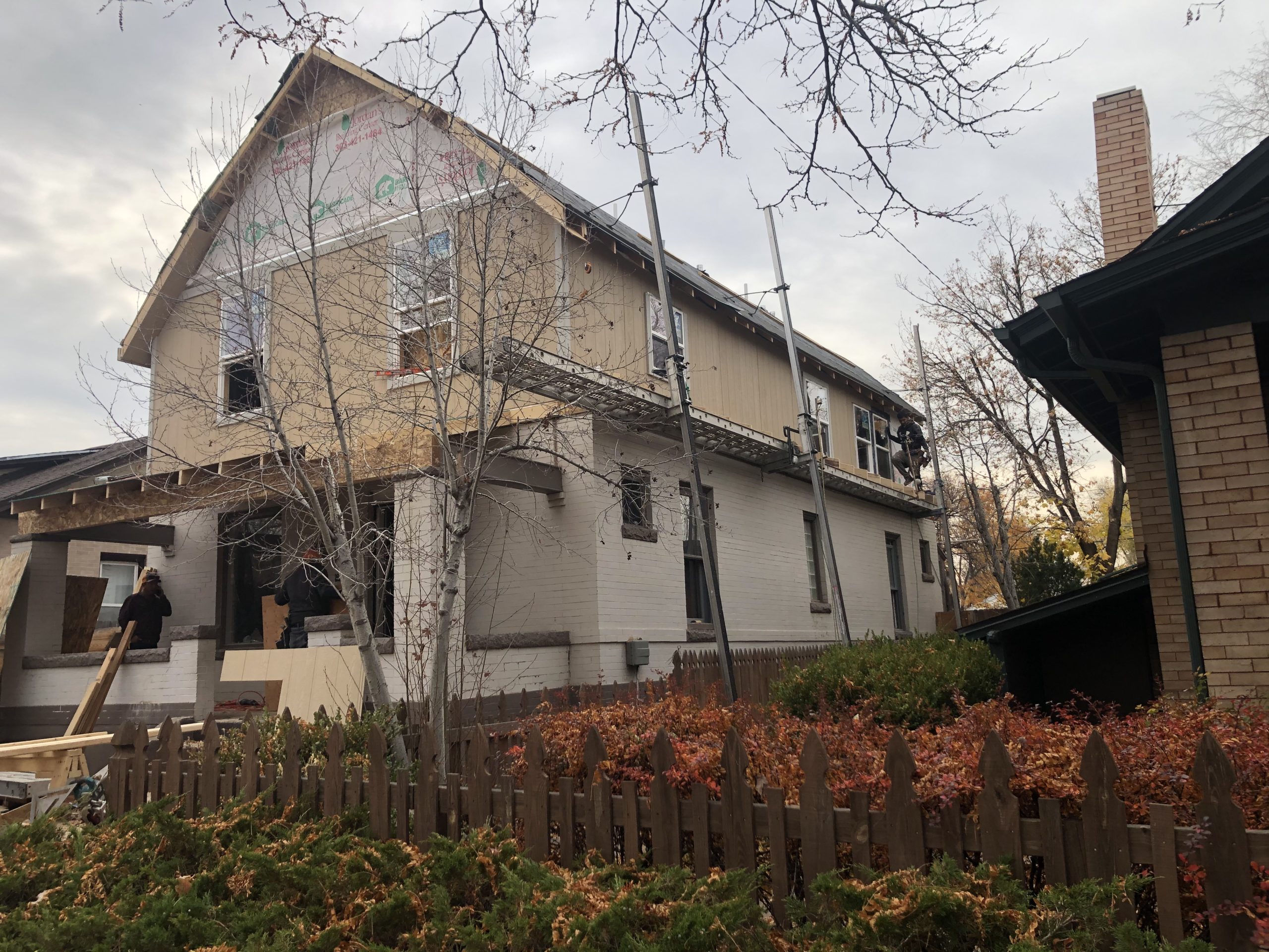 1847 S Grant St Denver Colorado Home Addition Framing Progress