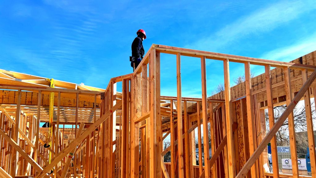 2720 S Federal Blvd Apartment build Sustainable Design Build Multifamily development framing progress