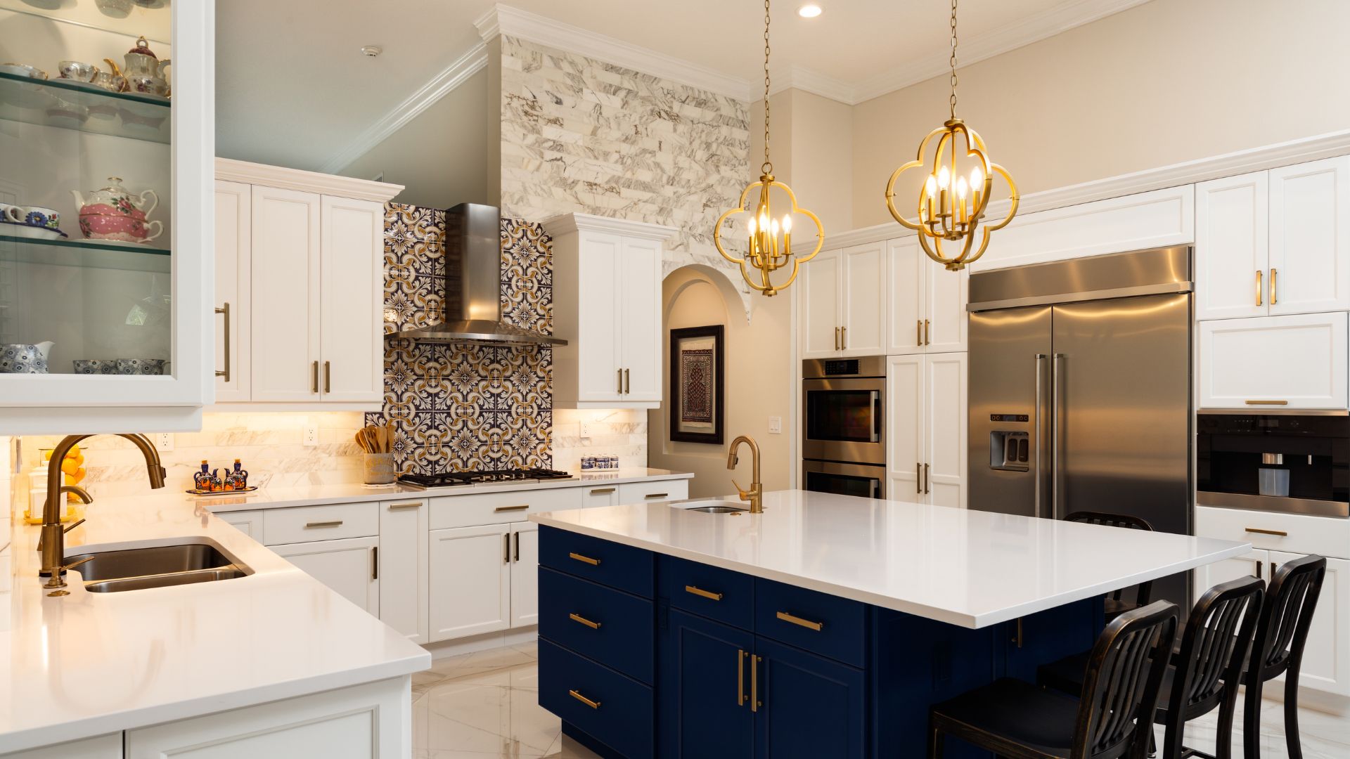 5 interior designs for an unforgettable custom kitchen remodel - modern chic kitchen
