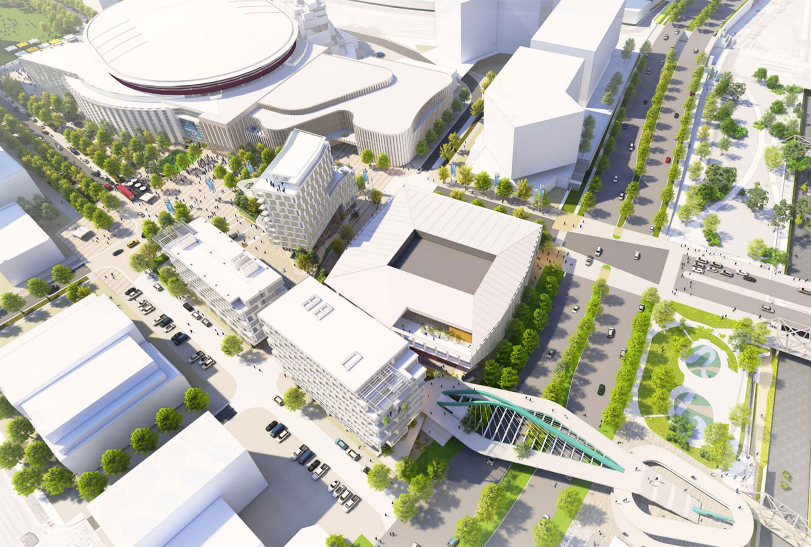 Ball Arena Rendering Kroenke Sports Entertainment Commercial Redevelopment Approved by City of Denver