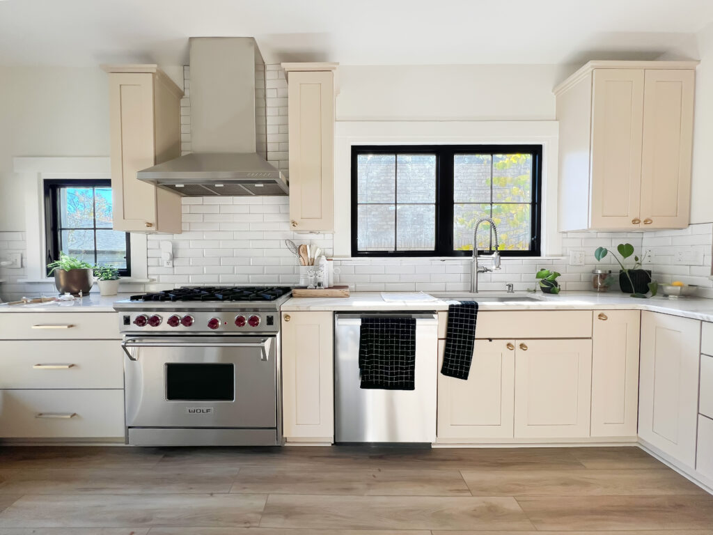 1258 S Race Kitchen home addition denver remodel home builder wolf stovetop tile countertop interior design range hood