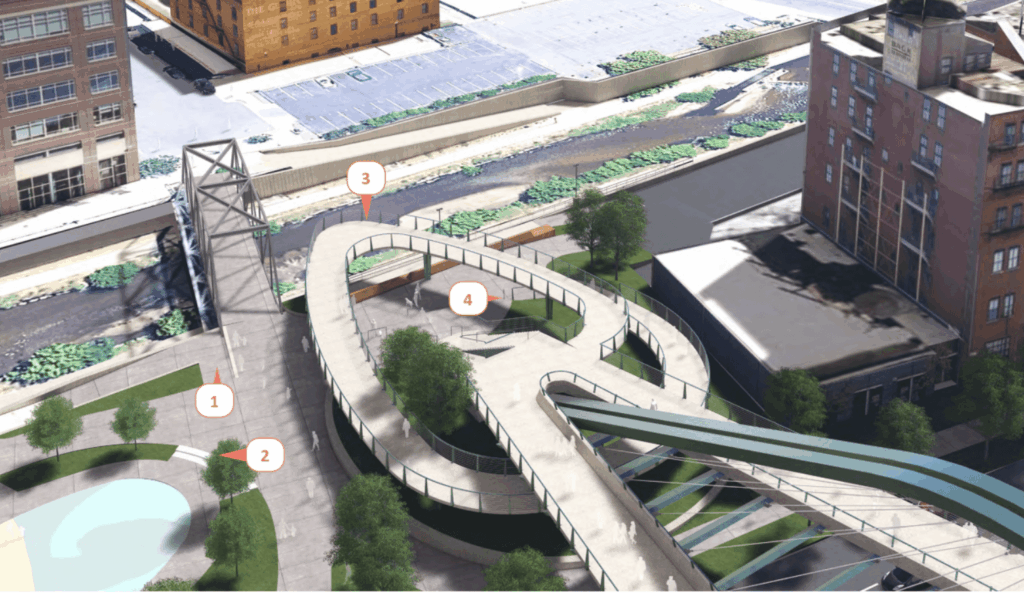 Wynkoop Crossing proposed design, courtesy of City of Denver
