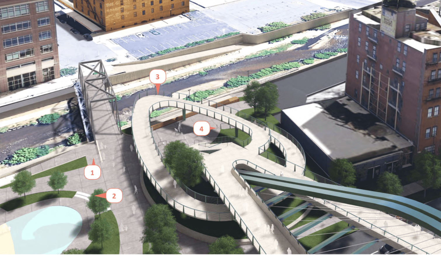 Wynkoop Crossing proposed design, courtesy of City of Denver