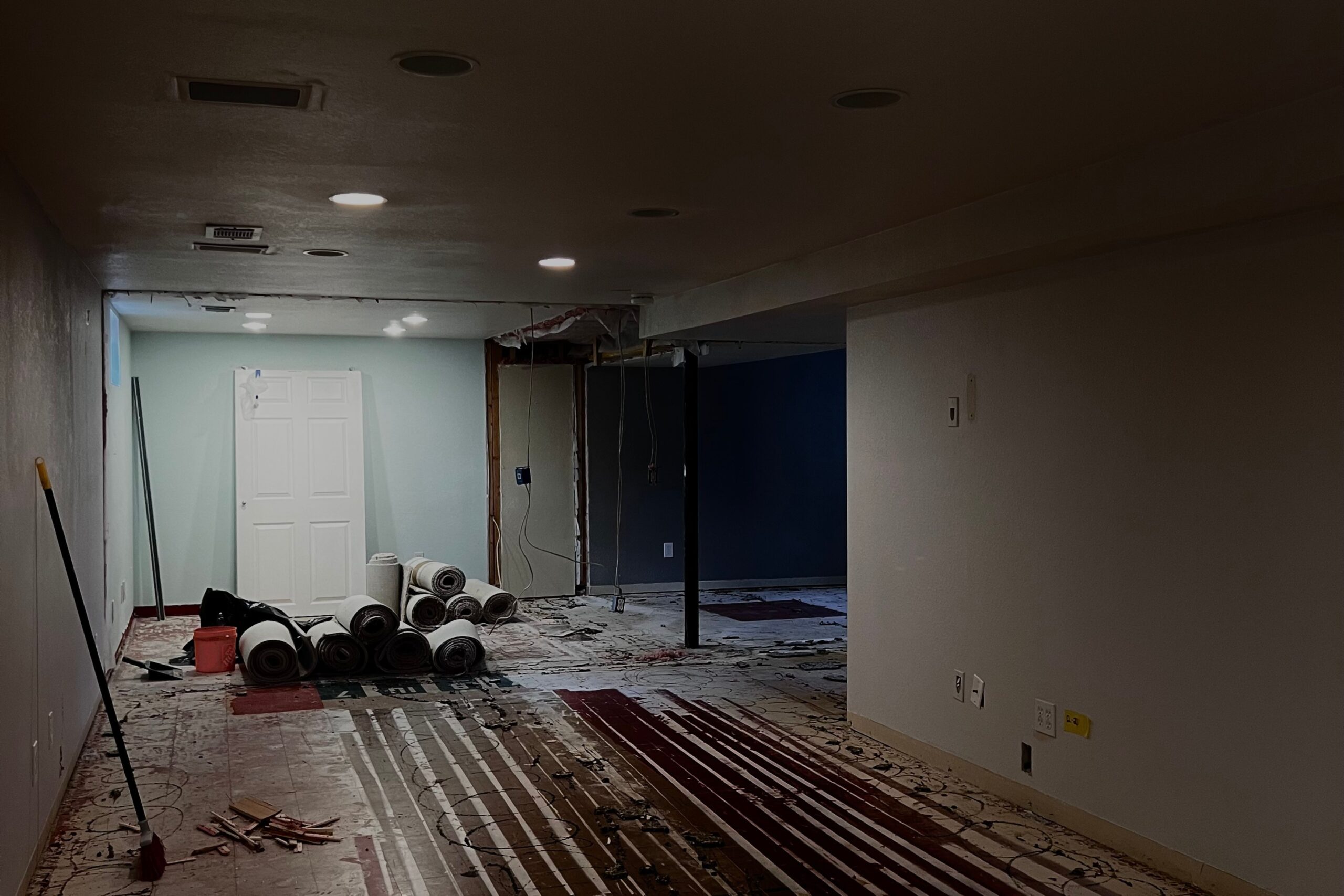 Basements and Beyond Turning ‘Scary’ Spaces into Family Favorites denver basement remodel before construction