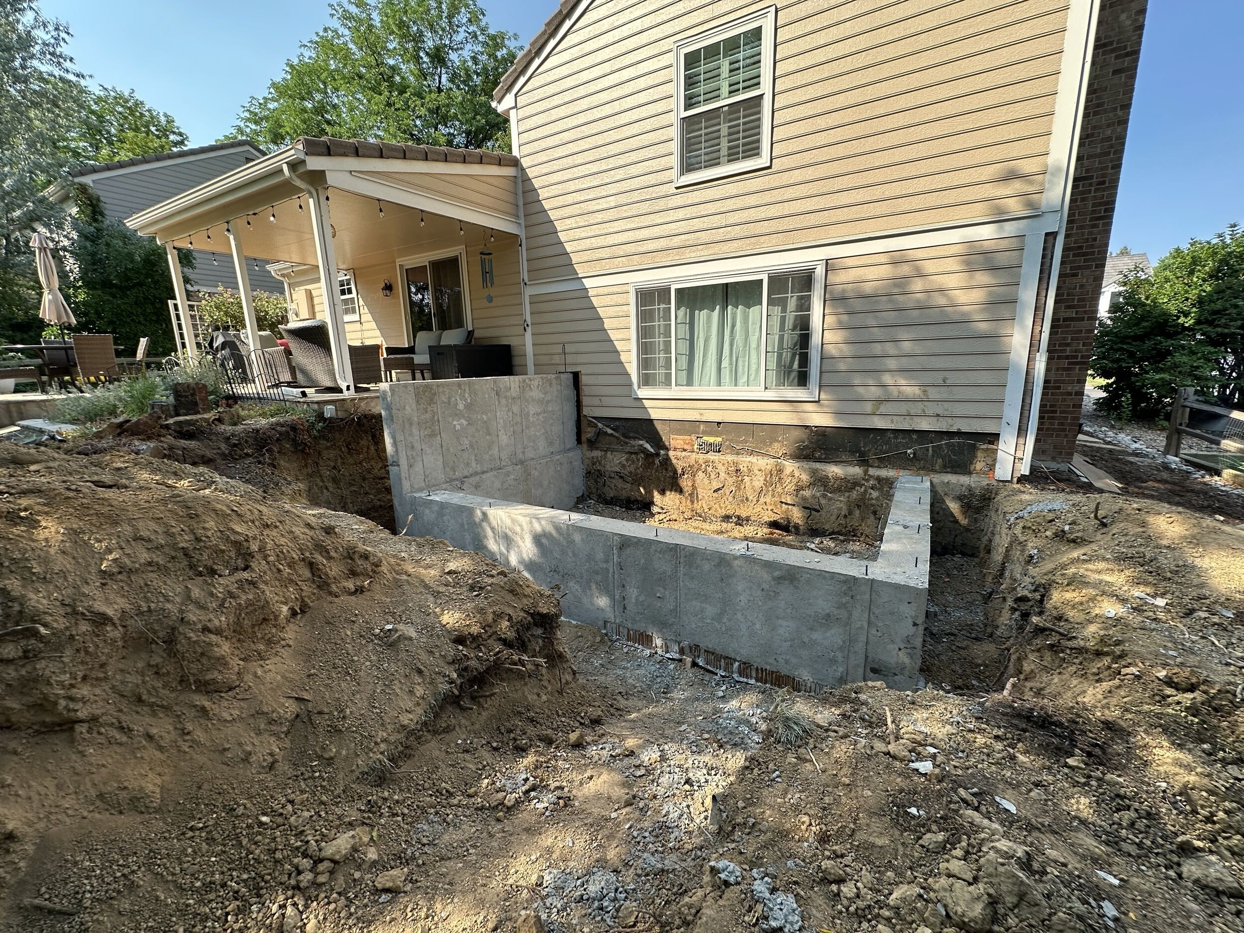 Glencoe Centennial Home Addition Project with Sustainable Design Build Concrete Foundation concrete foundation install for Centennial home addition project design-build