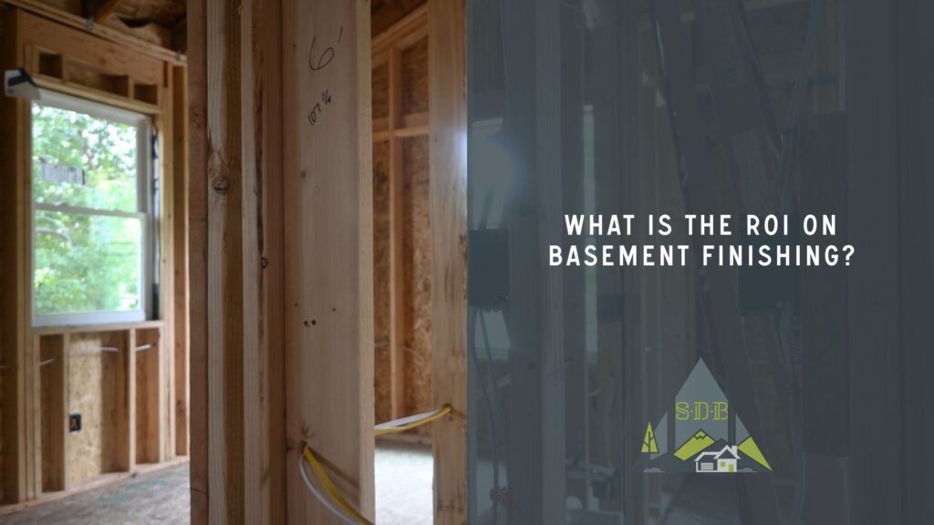 What Is the ROI on Basement Finishing? Basement remodeling and finishing framing and electrical contractor work with windows installed.