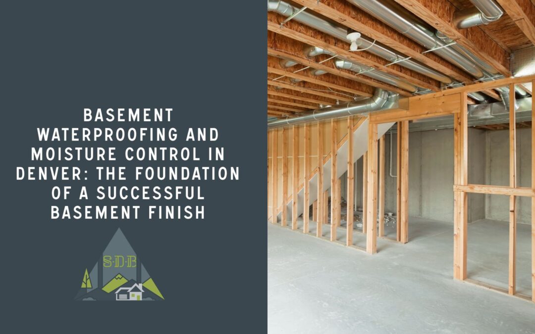 Basement Waterproofing and Moisture Control in Denver: The Foundation of a Successful Basement Finish