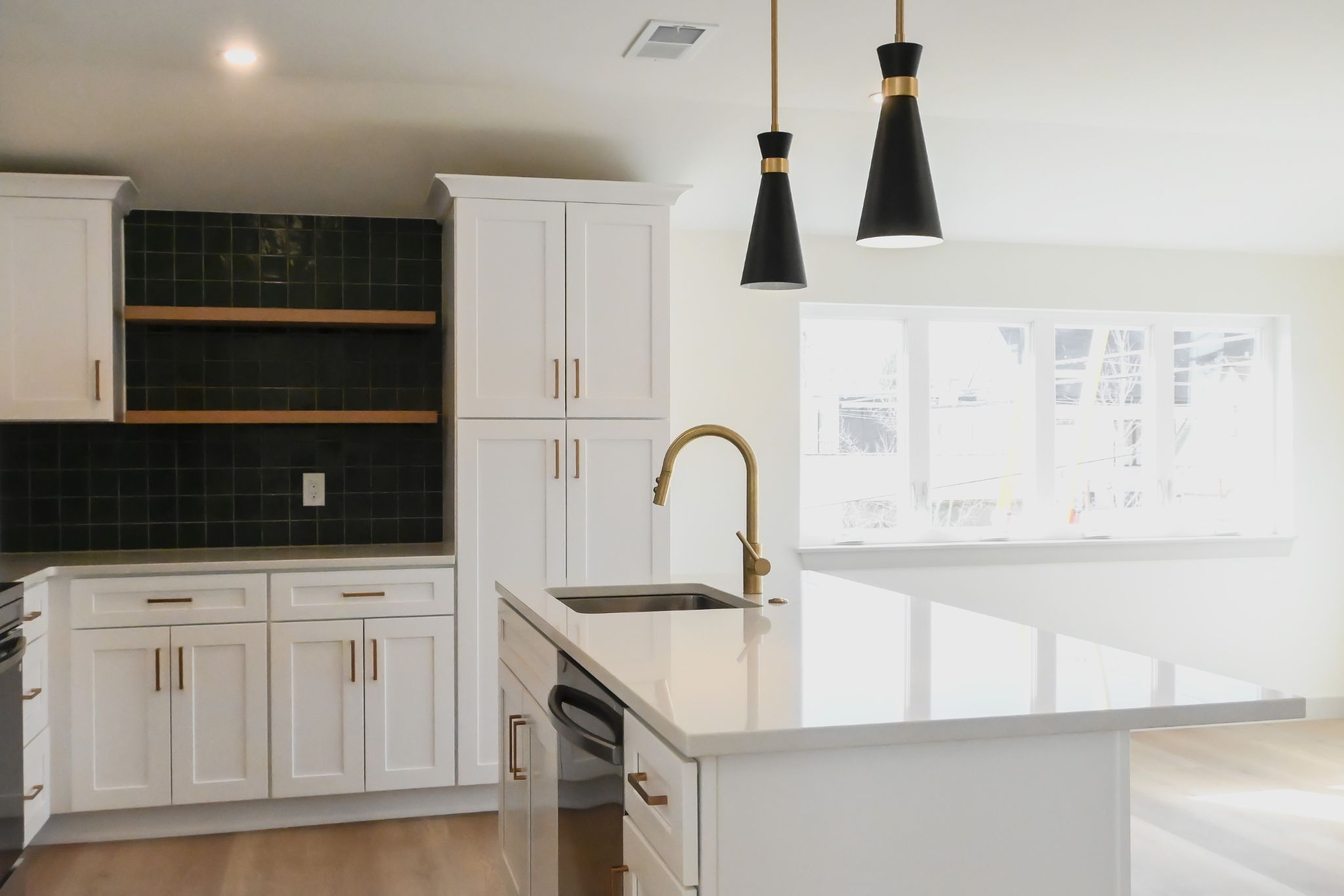 Garage ADU Denver Highland Kitchen Living Finish