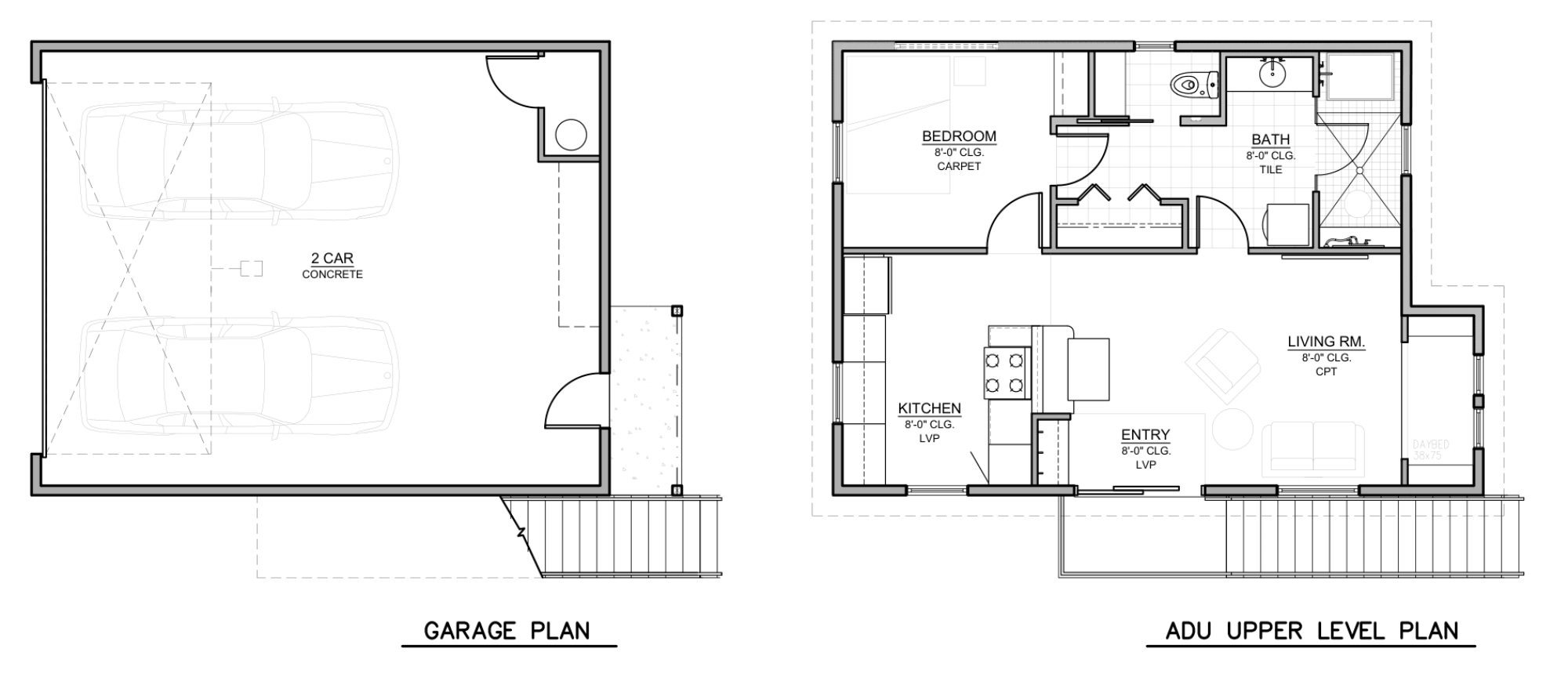 Sustainable Design Build - Denver ADU Builder - ADU Example Floor Plan Layout